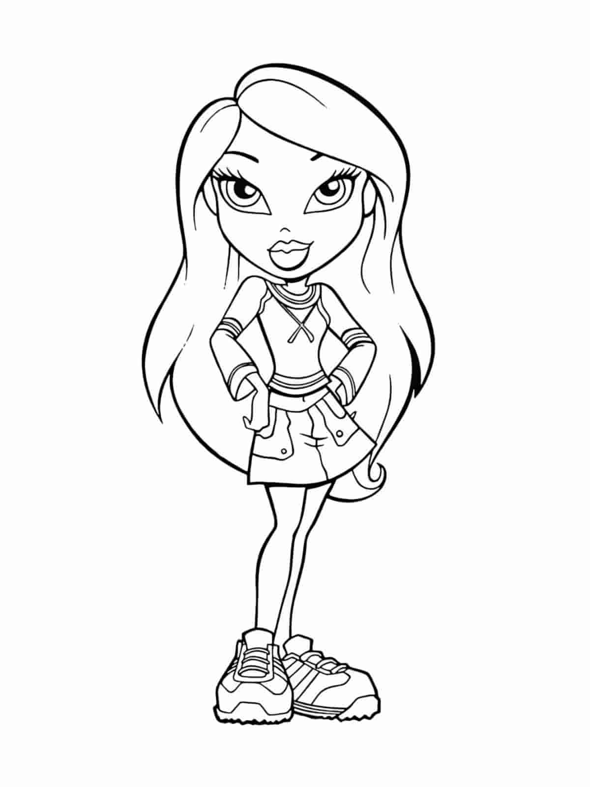 Bratz Coloring Pages With Friends