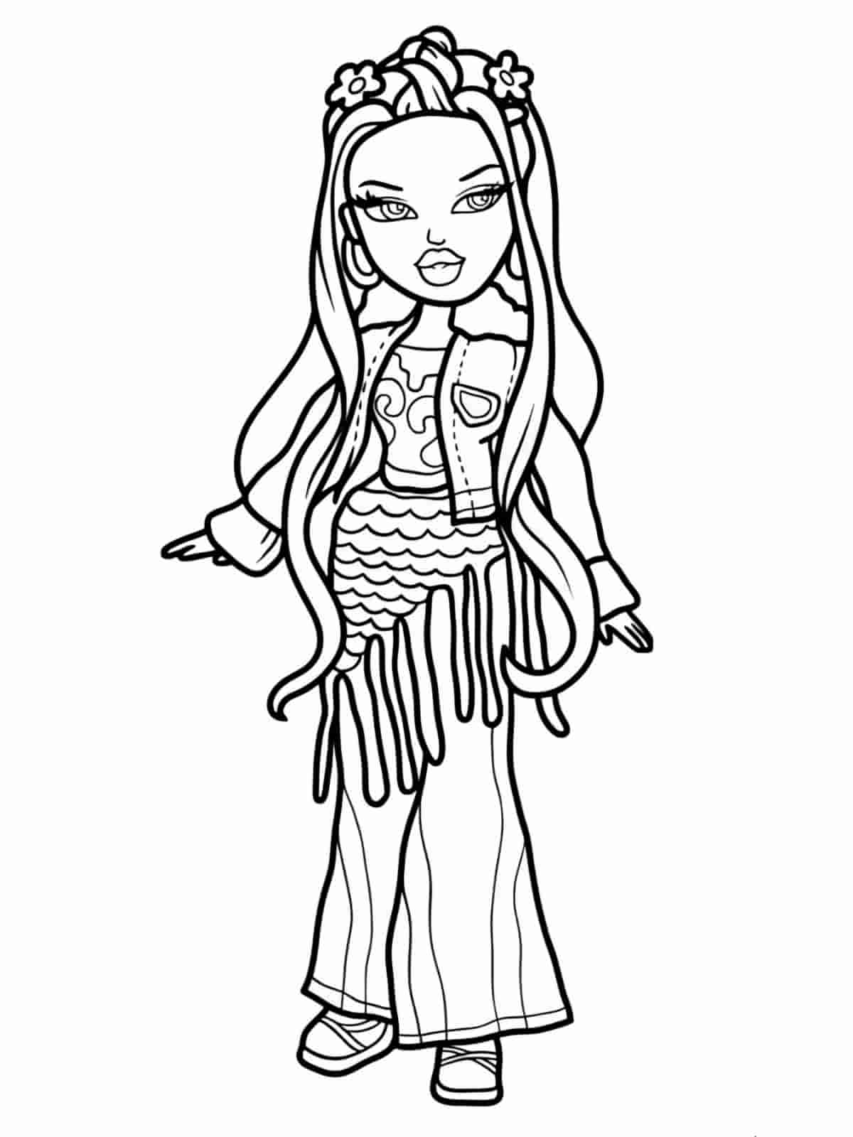 Bratz Coloring Pages With Girly Themes