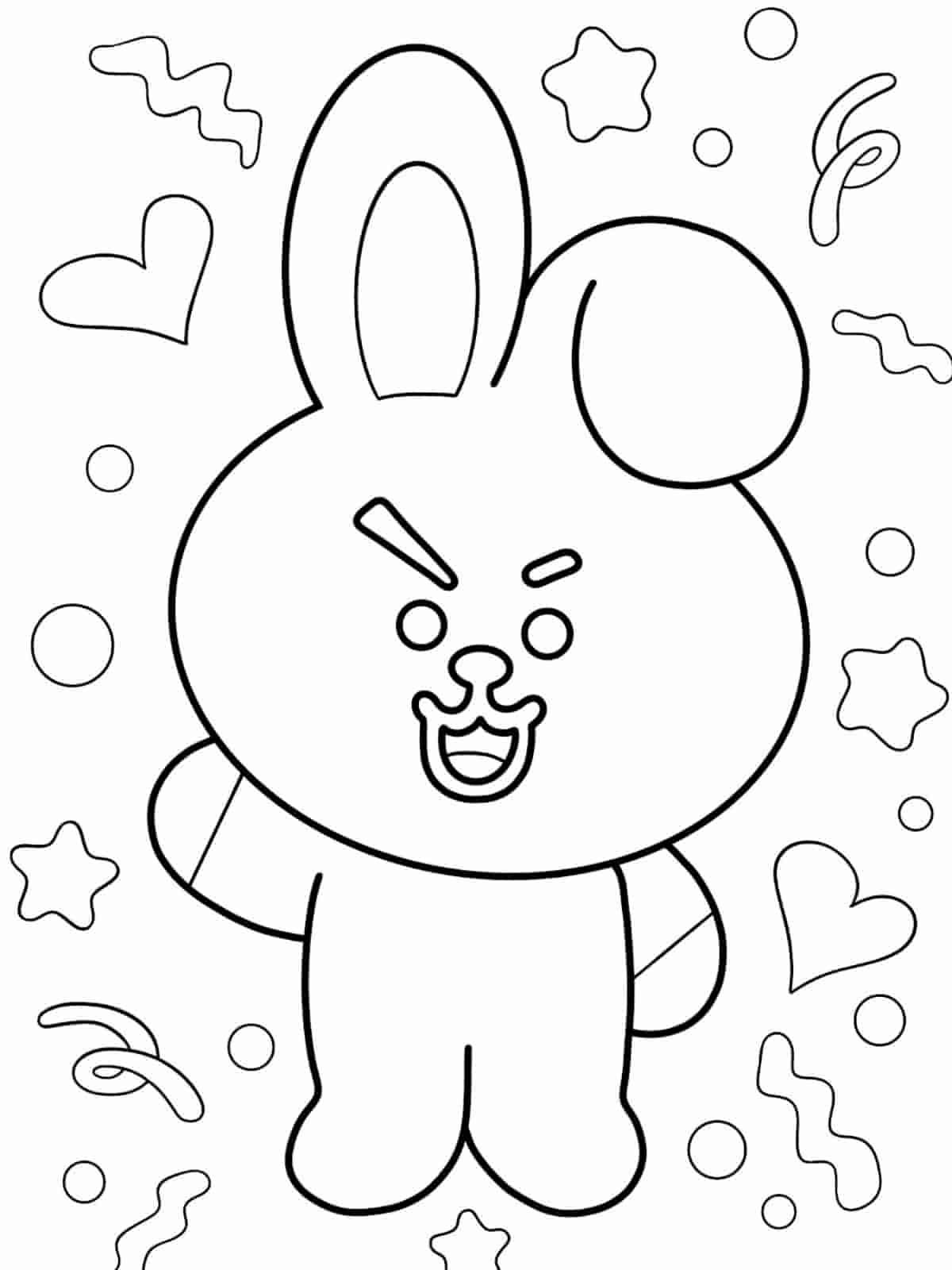 Bt21 Friendship Coloring Pages