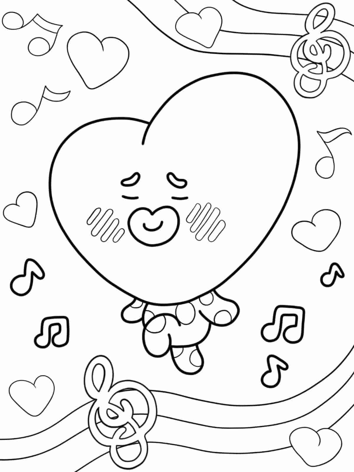 Bt21 Koya Coloring Pages