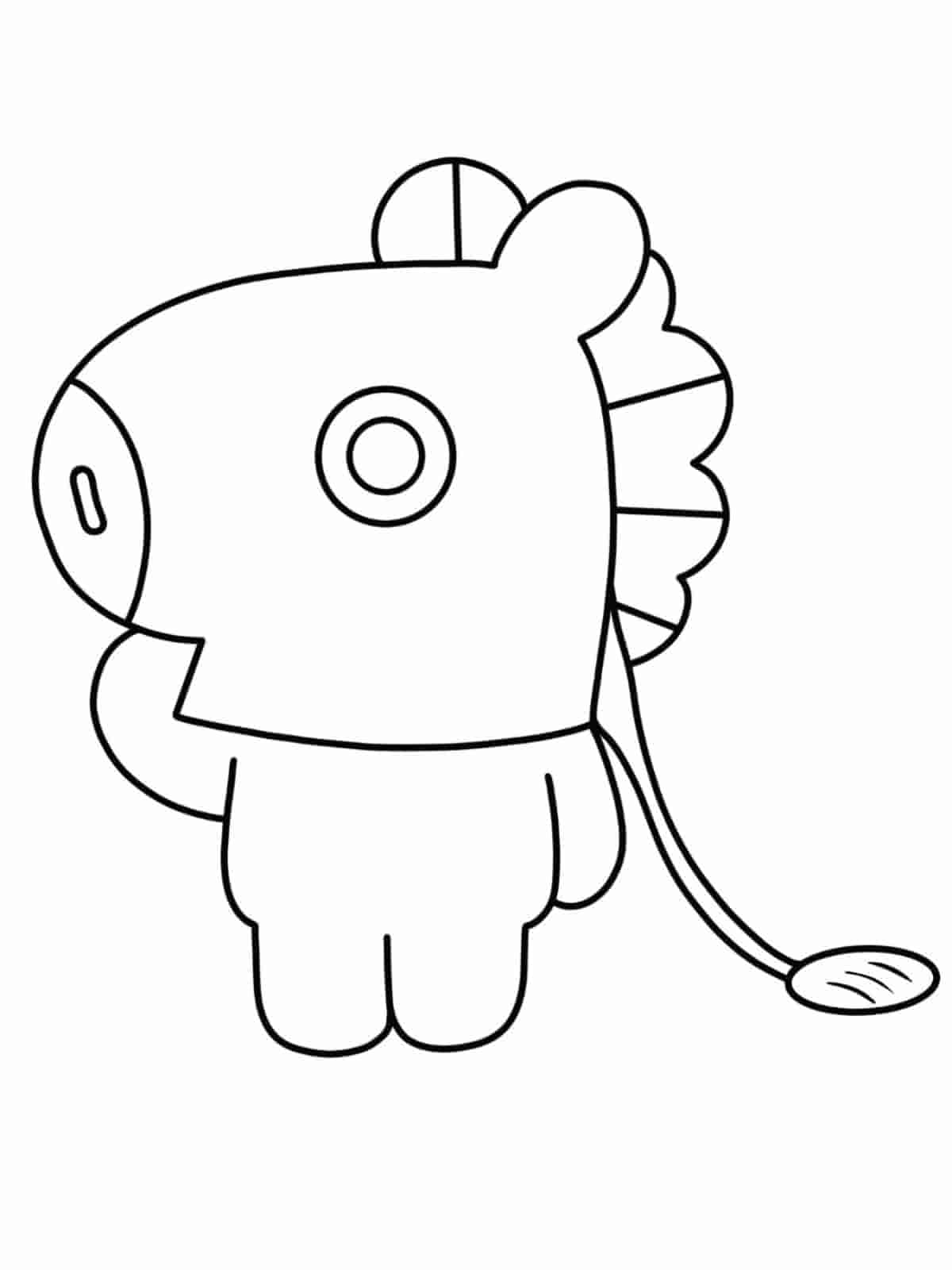 Bt21 Party Coloring Pages