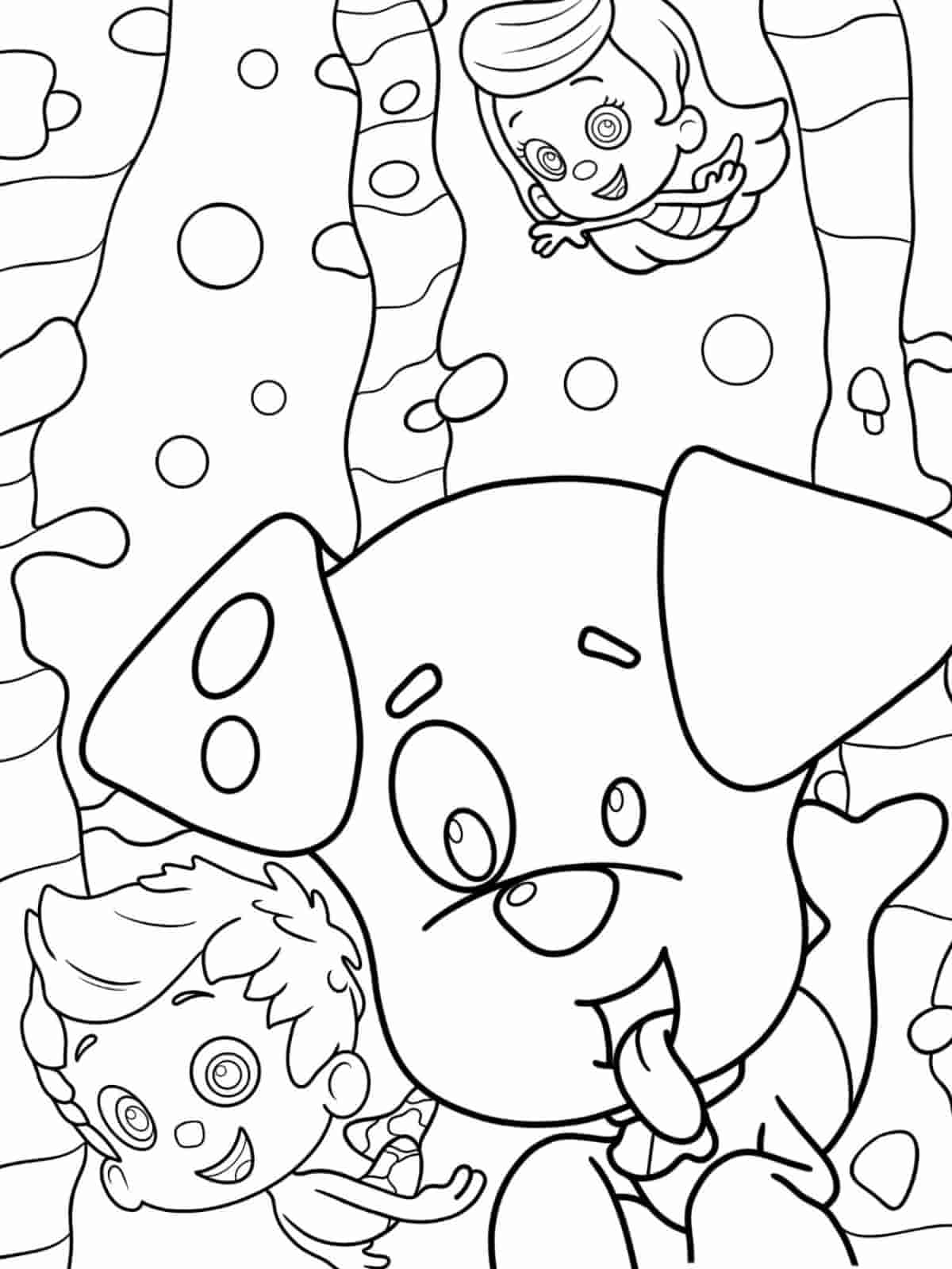 Bubble Guppies Adventure Coloring Pages