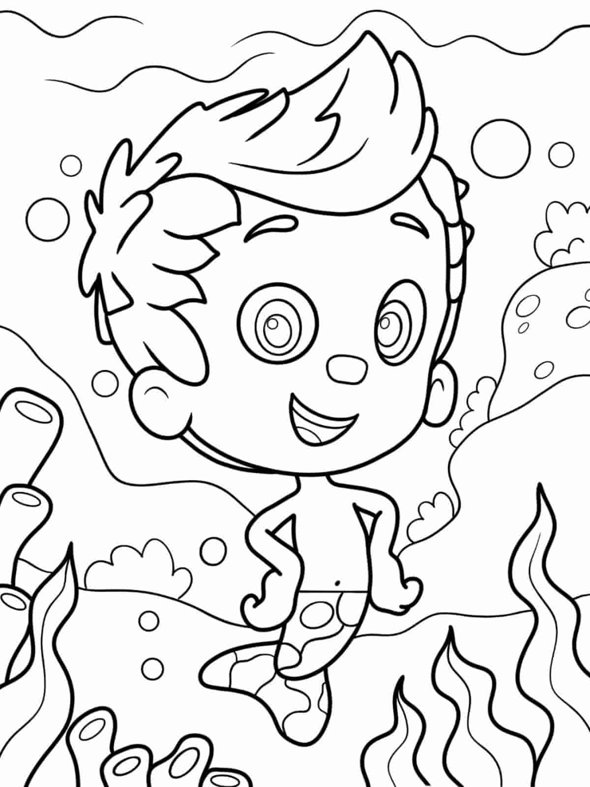 Bubble Guppies Fish Friends Coloring Pages