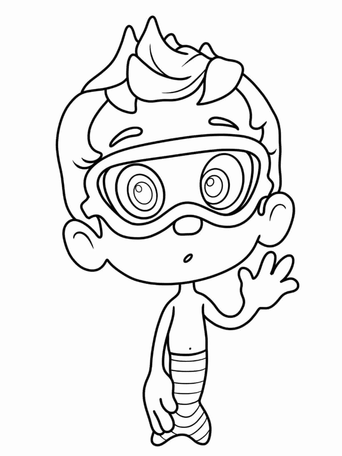 Bubble Guppies Playtime Coloring Pages