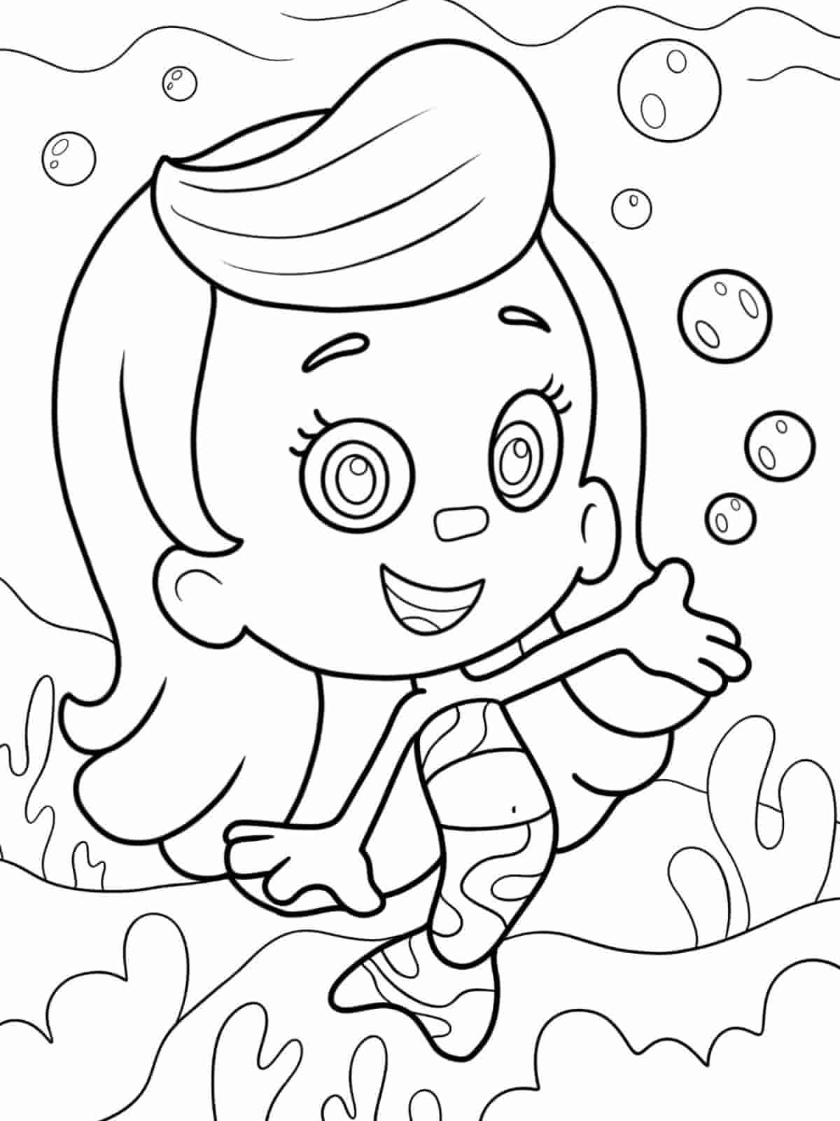 Bubble Guppies School Coloring Pages