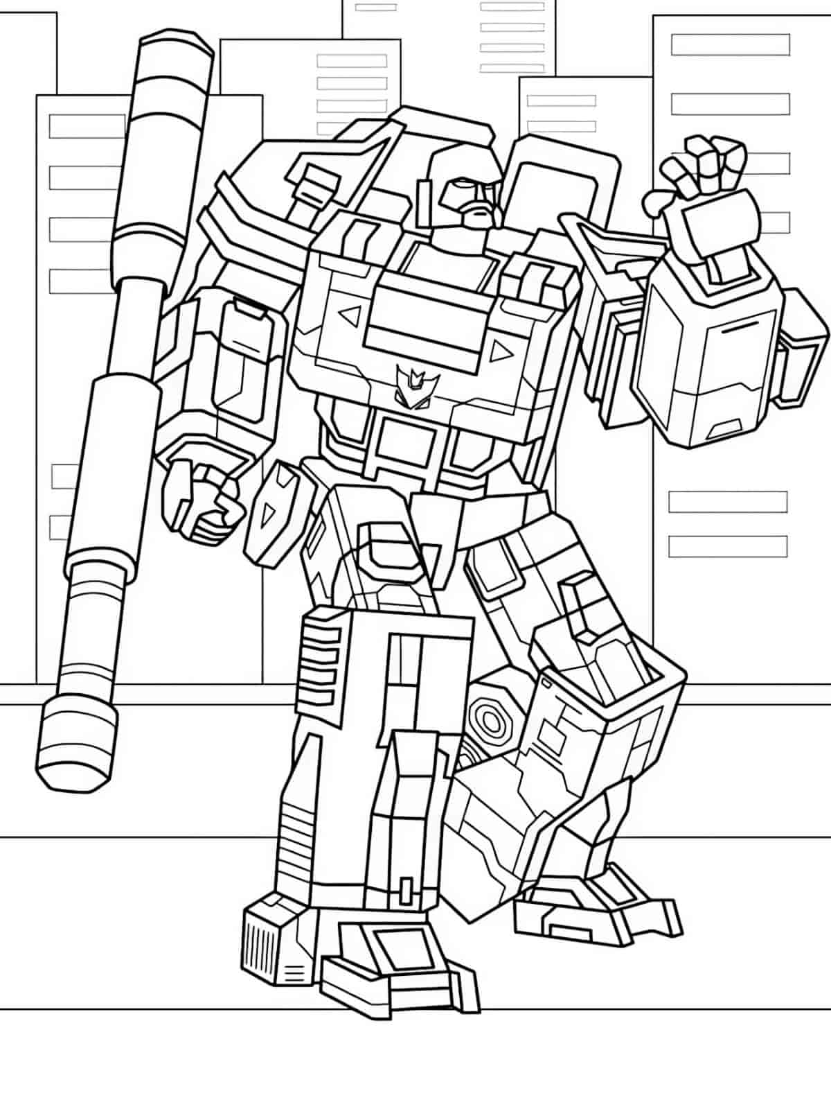 Bumblebee Transformer Coloring Pages