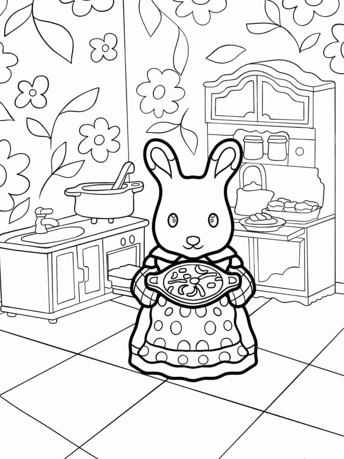 Calico Critters Babies Coloring Pages