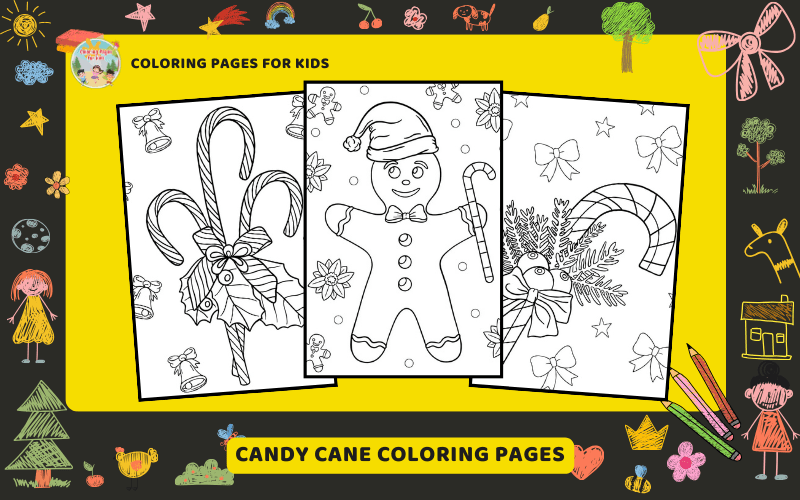 Candy Cane Coloring Pages Featured Image Min