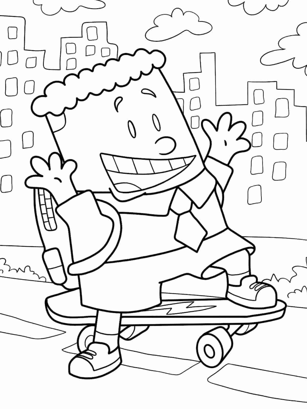 Captain Underpants And George Coloring Pages