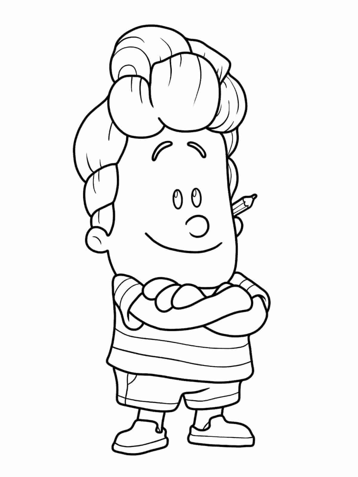 Captain Underpants And Harold Coloring Pages