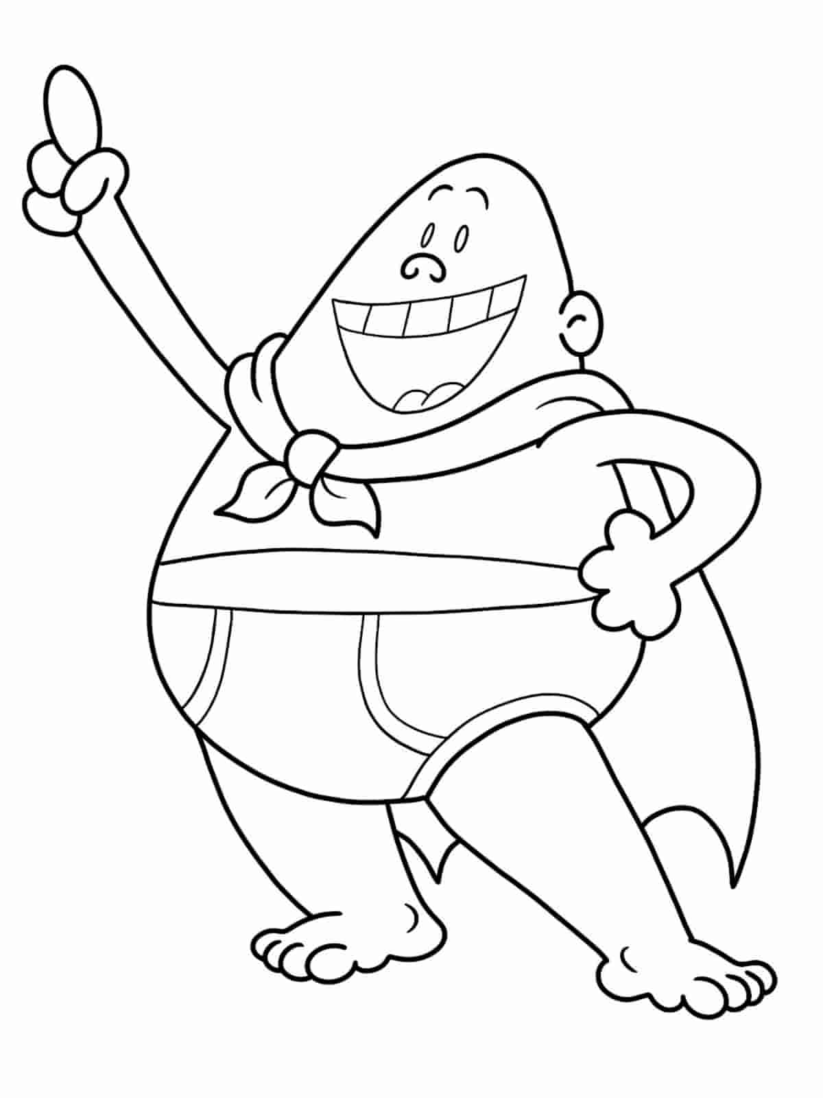 Captain Underpants Epic Adventure Coloring Pages