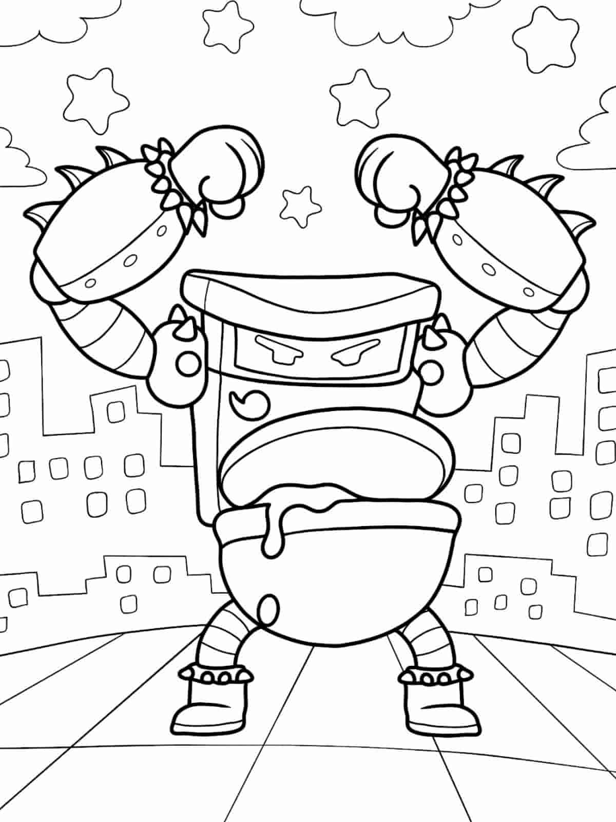 Captain Underpants Superpowers Coloring Pages