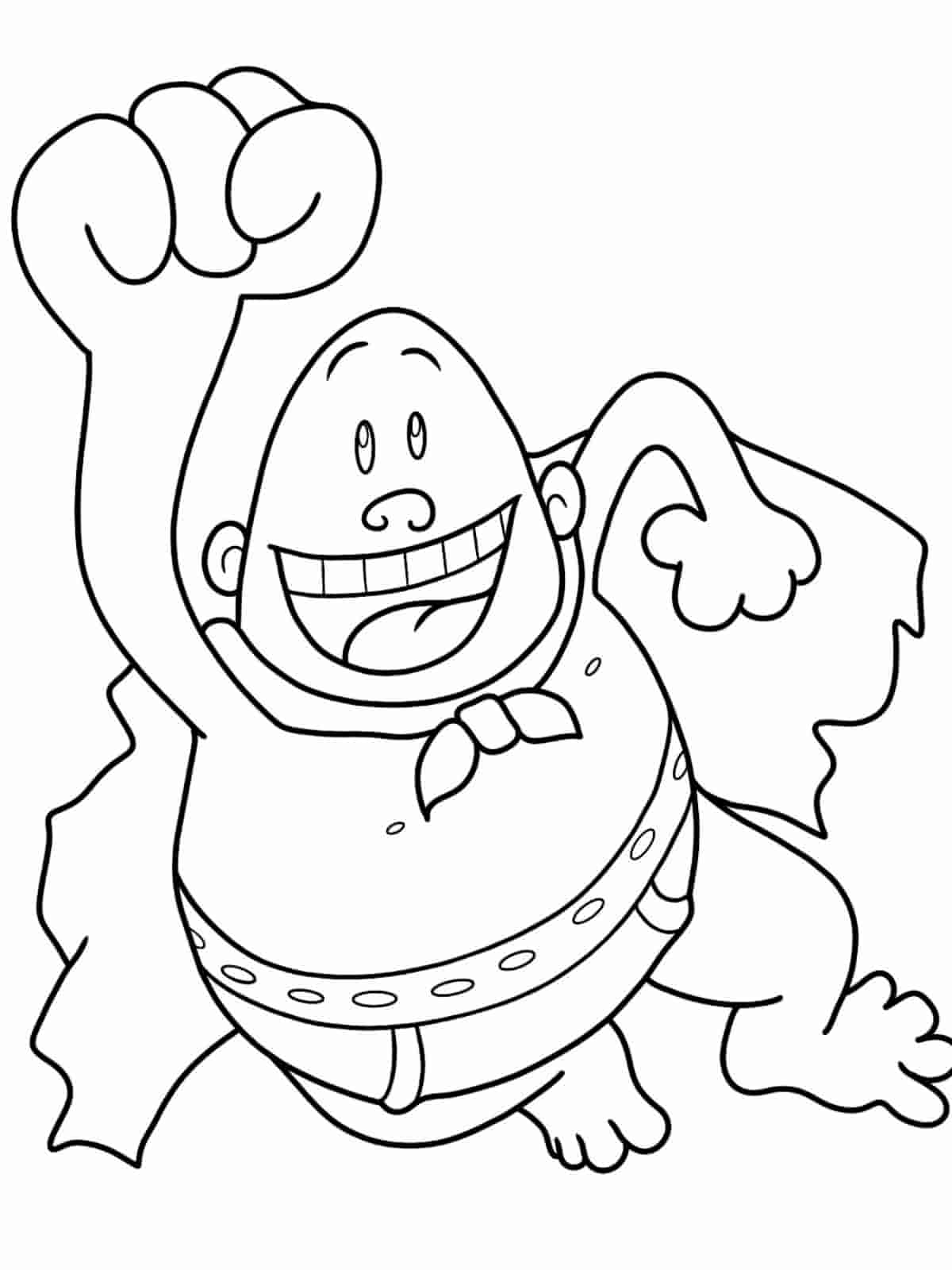 Captain Underpants Vs Professor Poopypants Coloring Pages