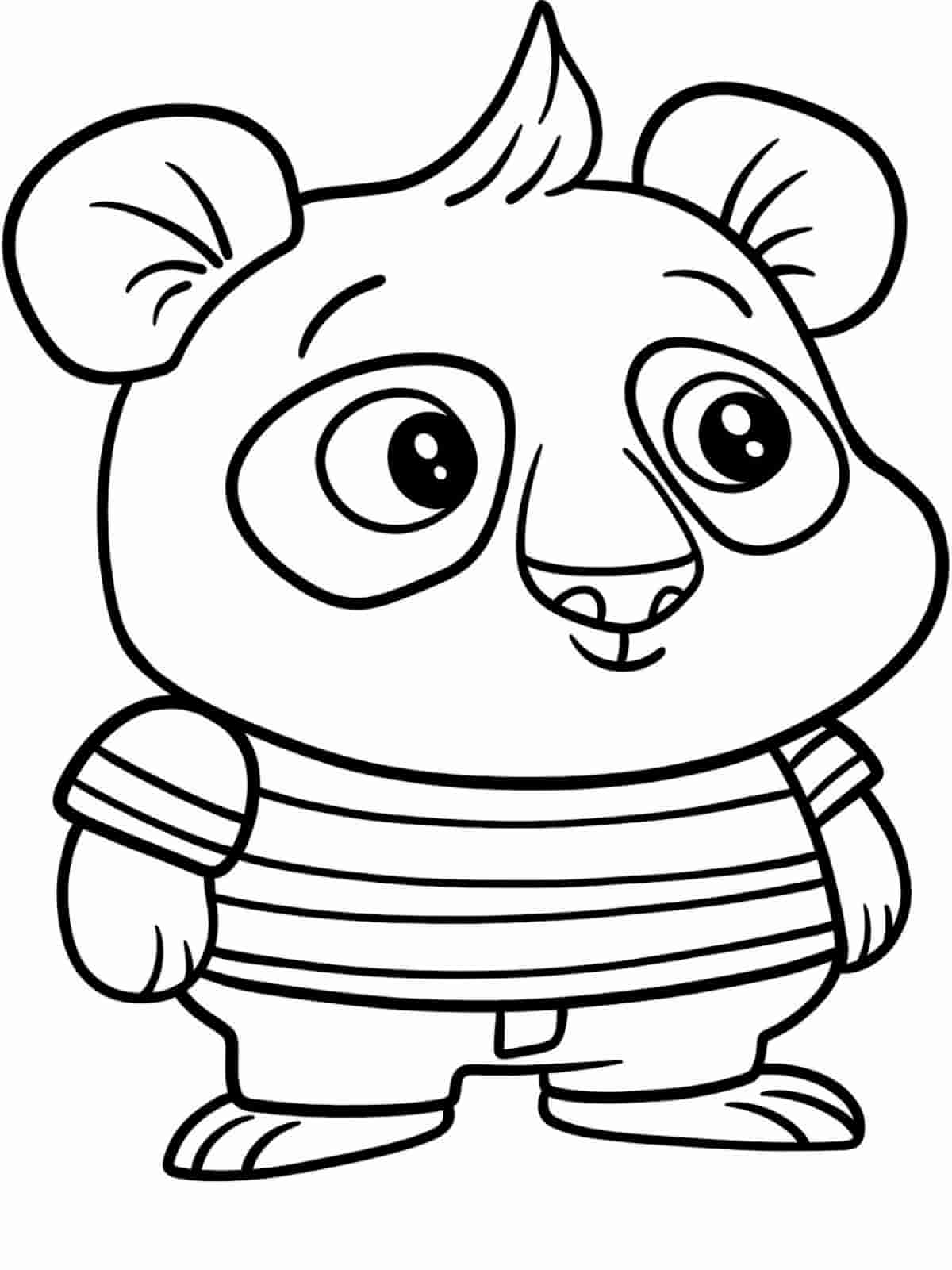 Chip And Potato Bedtime Coloring Pages