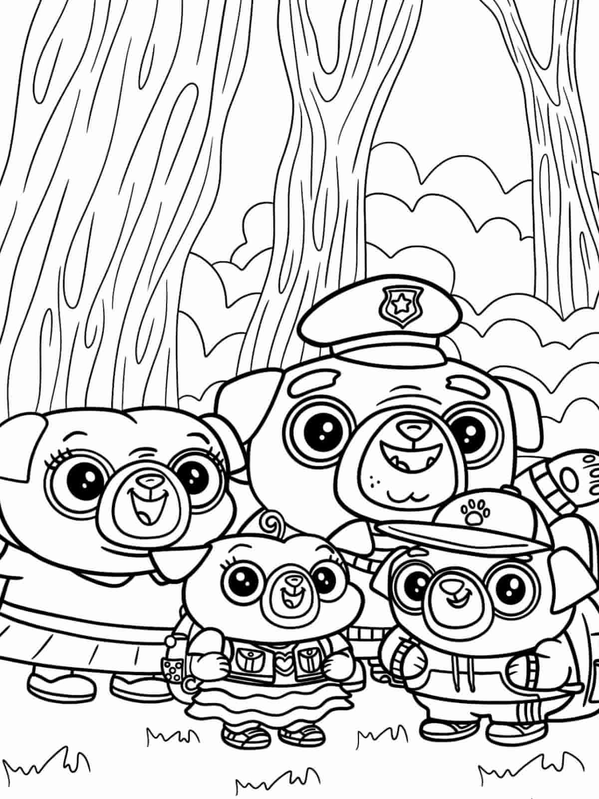 Chip And Potato Birthday Coloring Pages