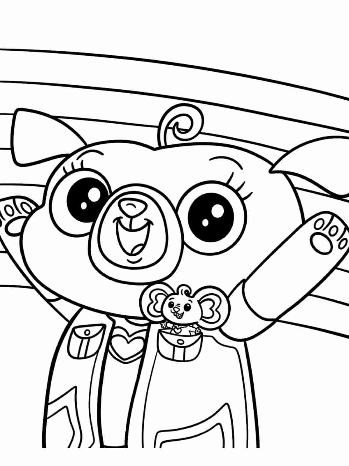 Chip And Potato Camping Coloring Pages