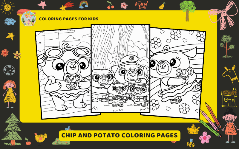 Chip And Potato Coloring Pages Featured Image