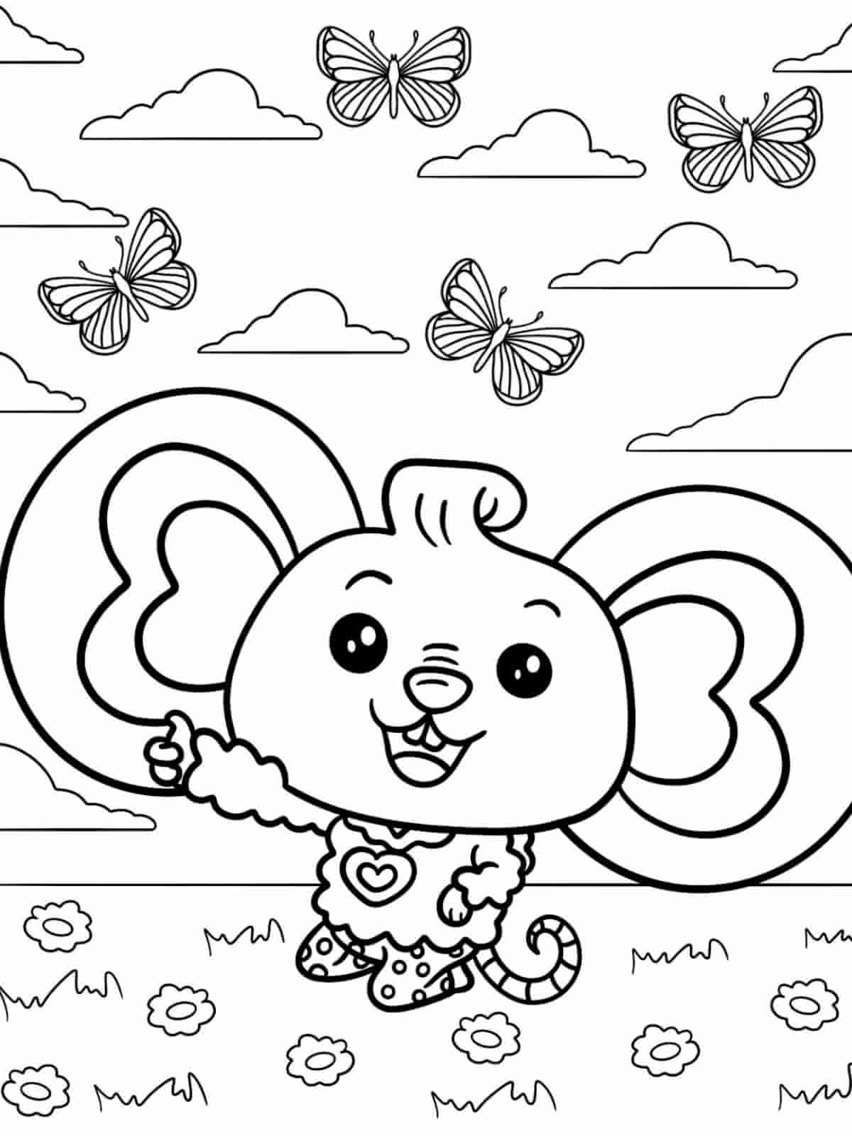 Chip And Potato Dance Party Coloring Pages