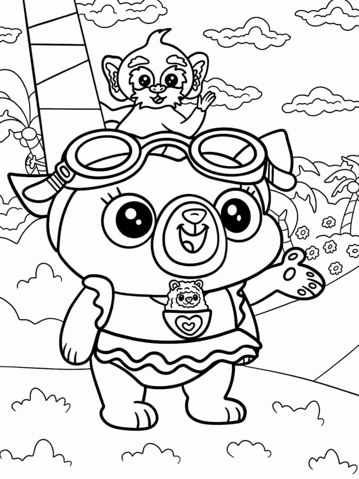 Chip And Potato Friendship Coloring Pages