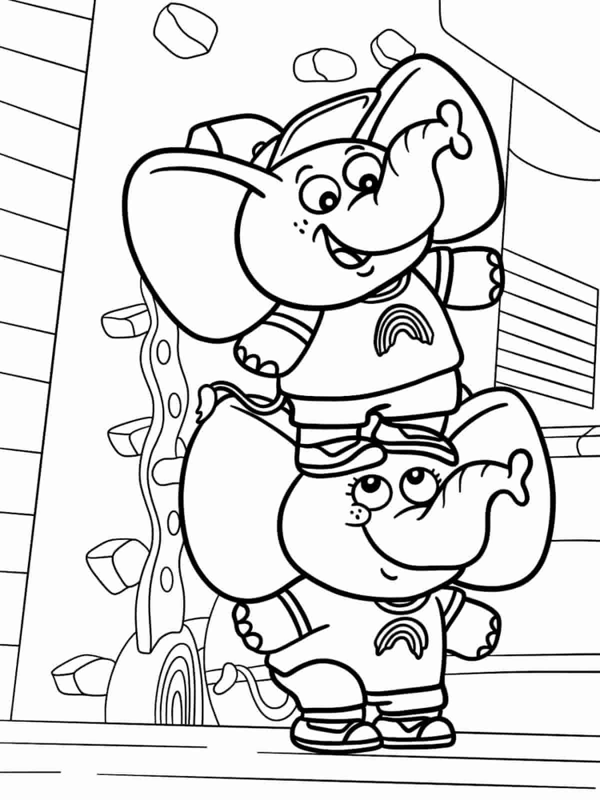 Chip And Potato School Coloring Pages