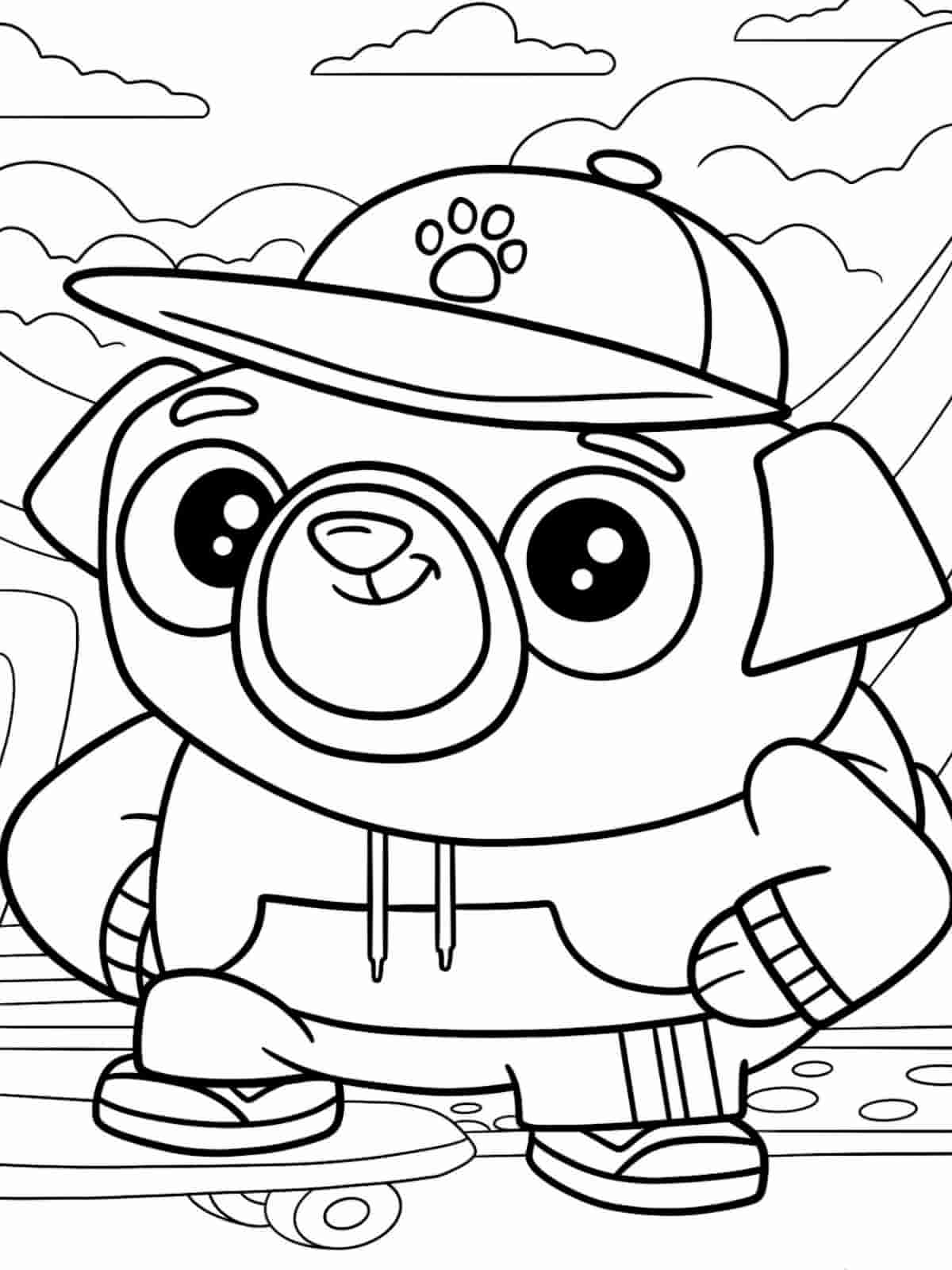 Chip And Potato Summer Fun Coloring Pages