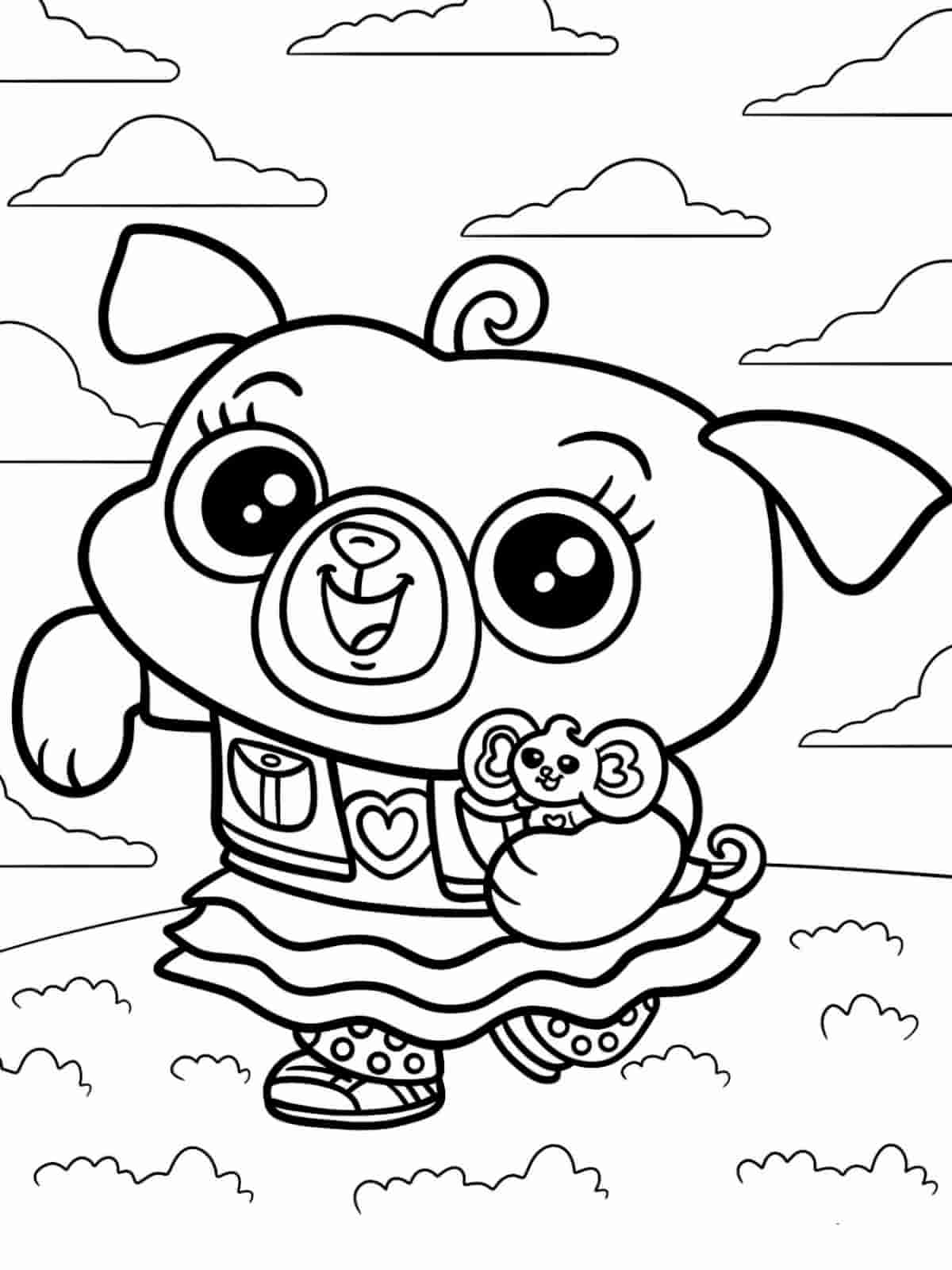 Chip And Potato With Friends Coloring Pages