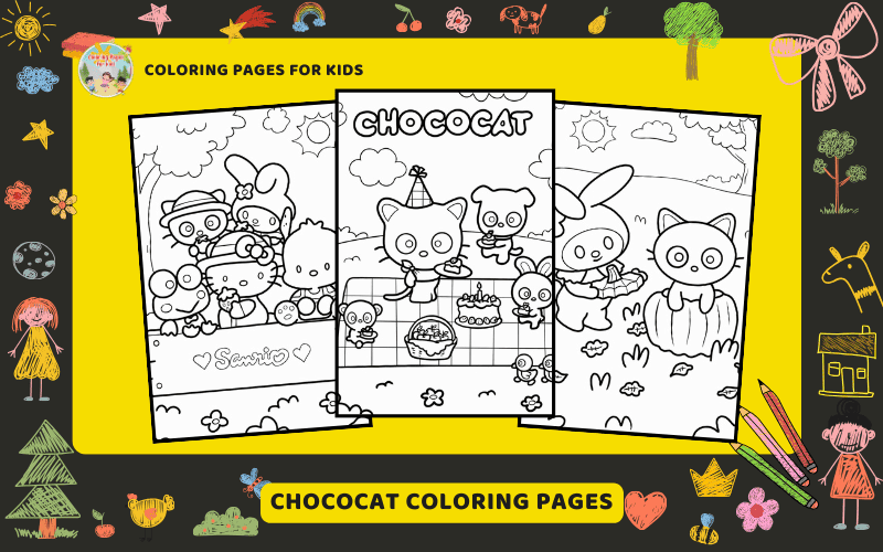 Chococat Coloring Pages Featured Image