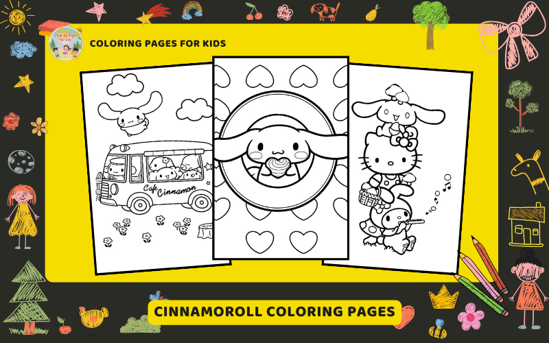 Cinnamoroll Coloring Pages Featured Image Min