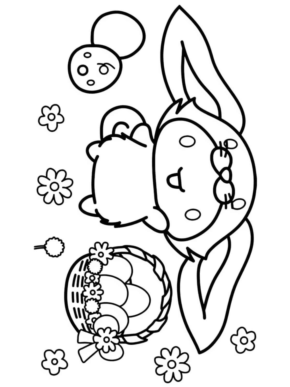 Cinnamoroll Going On A Camping Trip Coloring Page