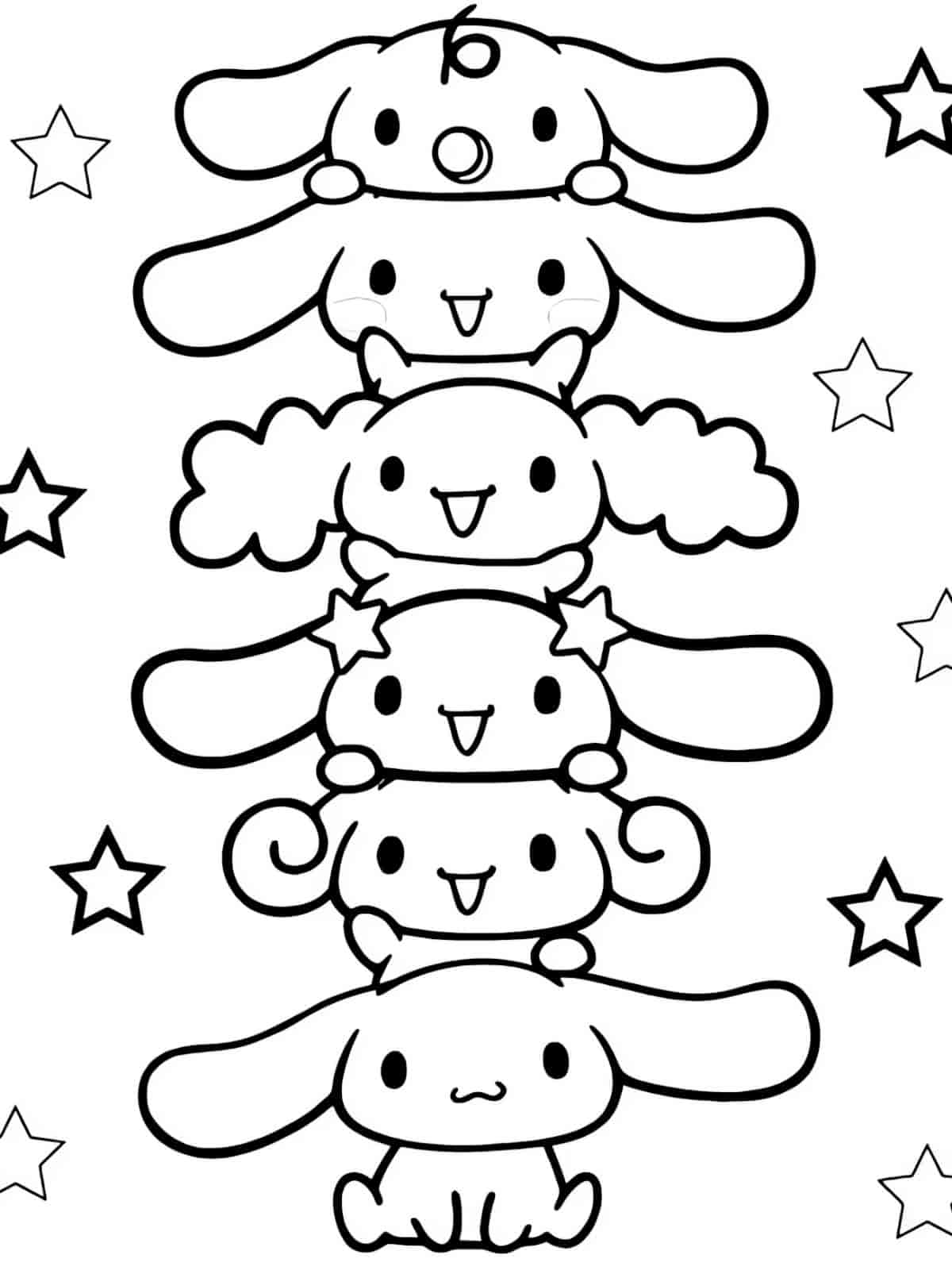 Cinnamoroll Making New Friends Coloring Page