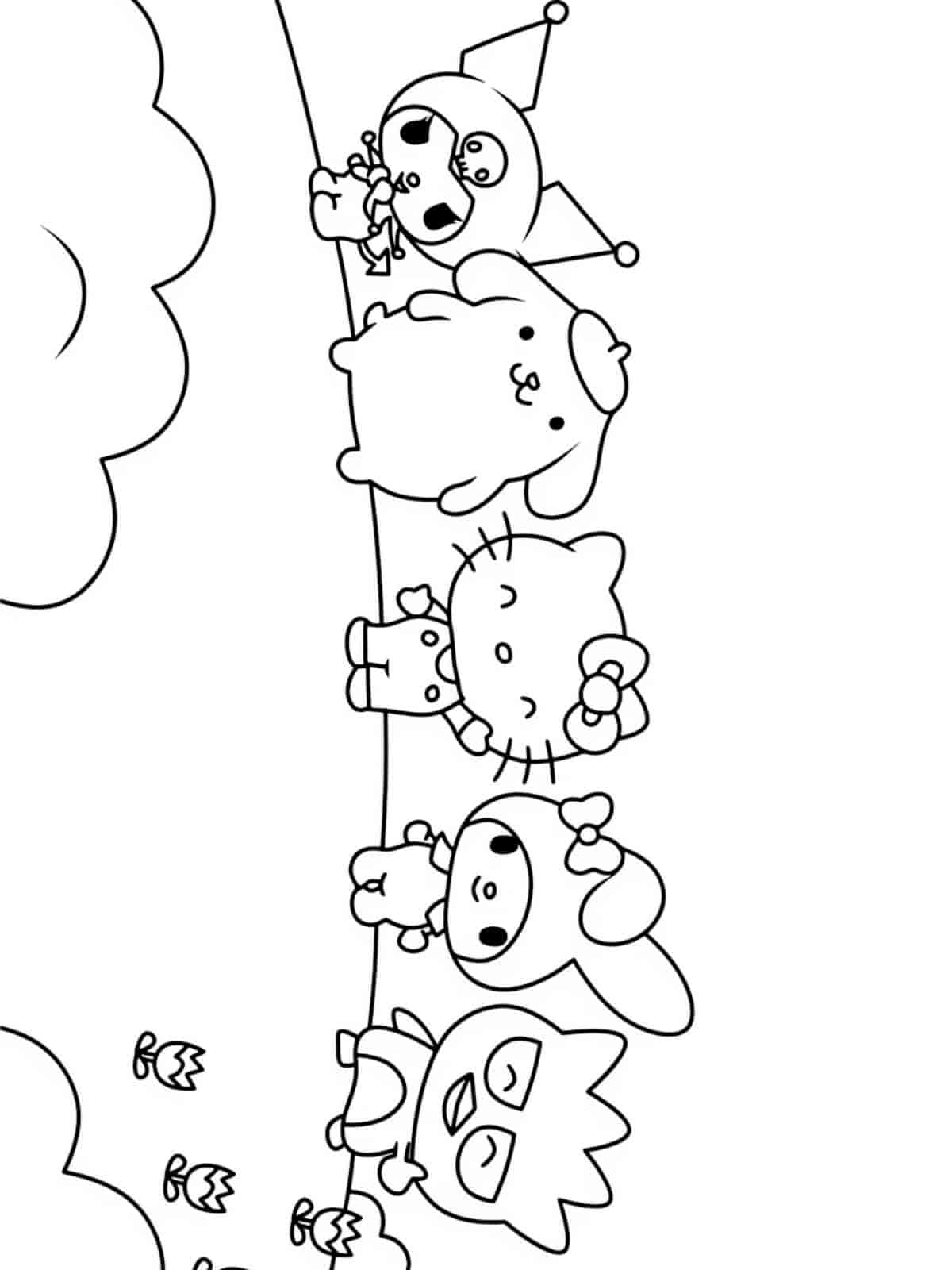 Cinnamoroll Sanrio Character Coloring Pages