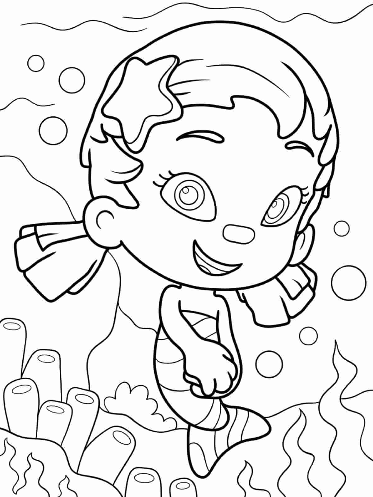 Colorful Bubble Guppies Coloring Pages