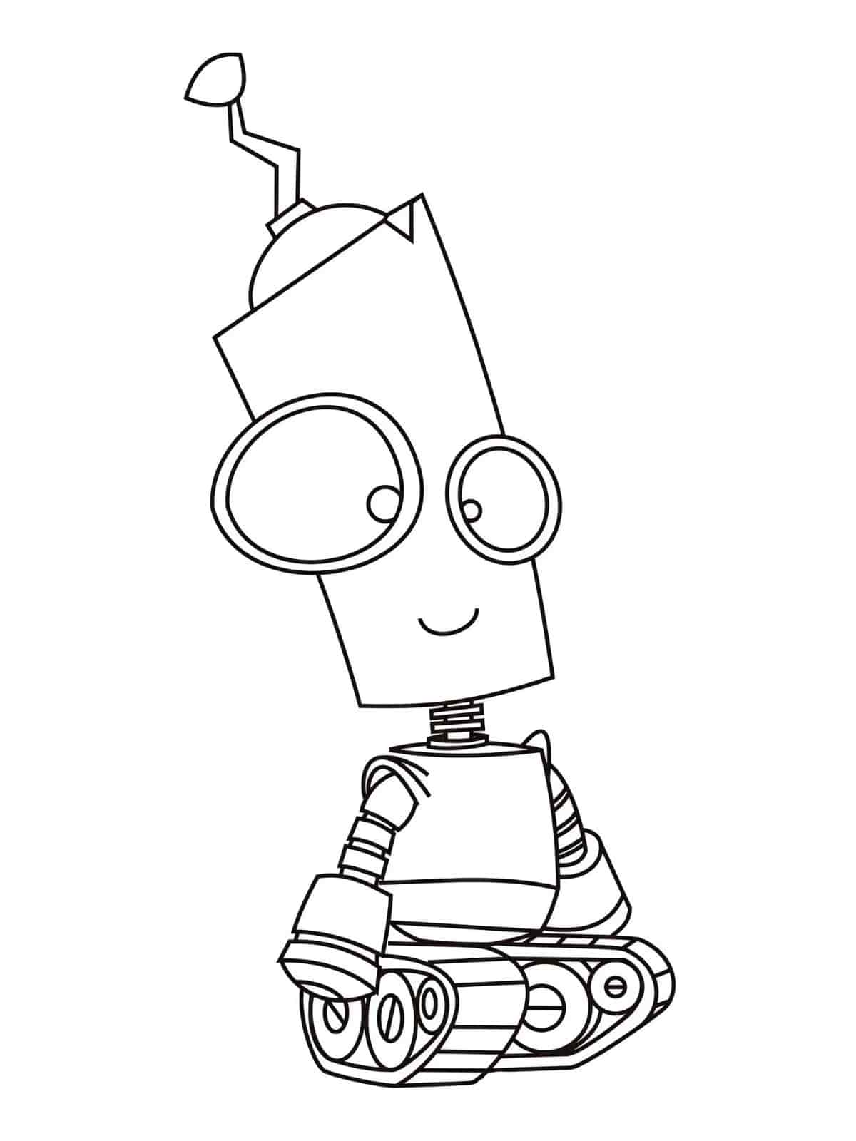 Construction Robot Coloring Pages