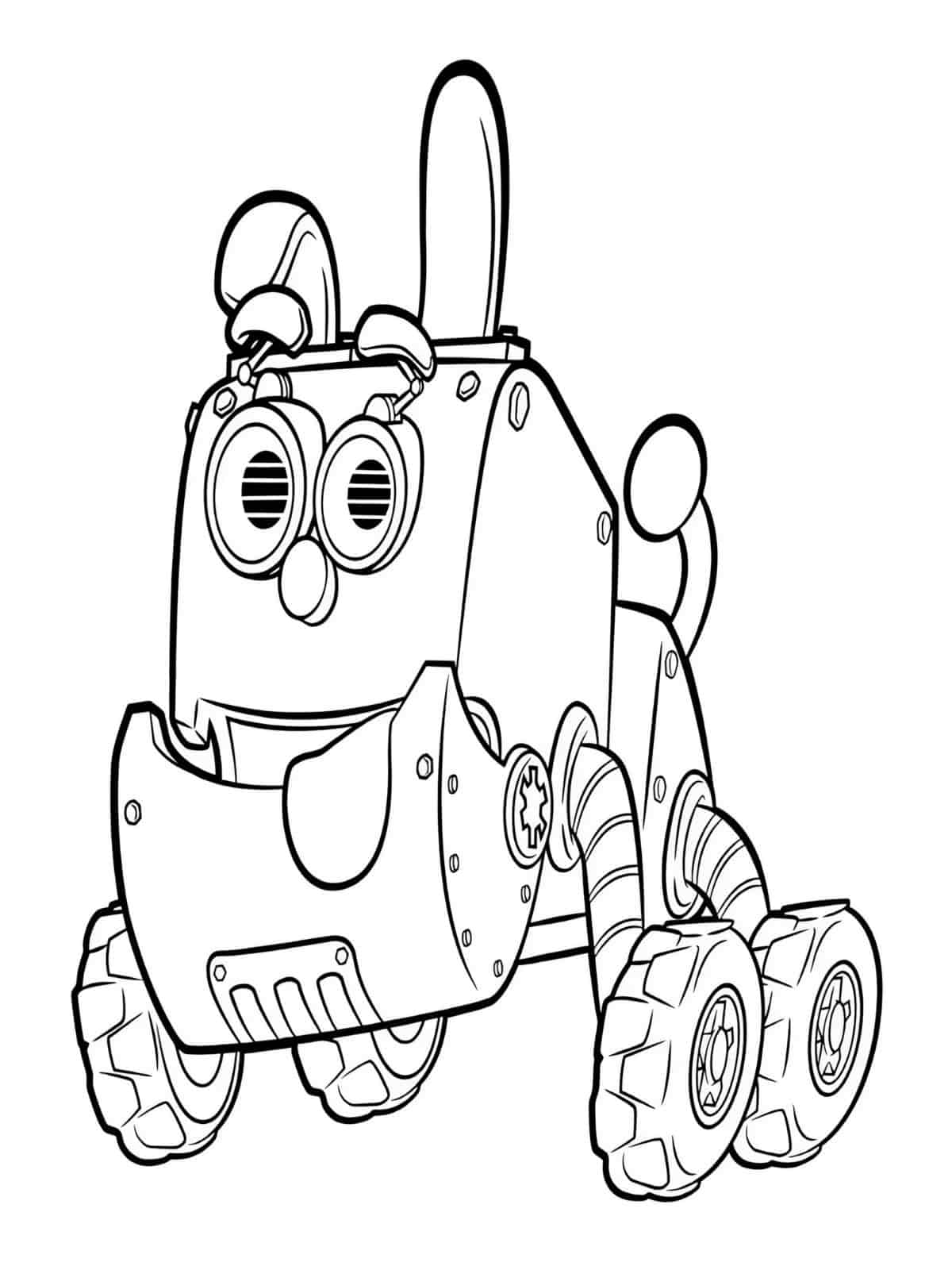 Construction Robot Coloring Pages