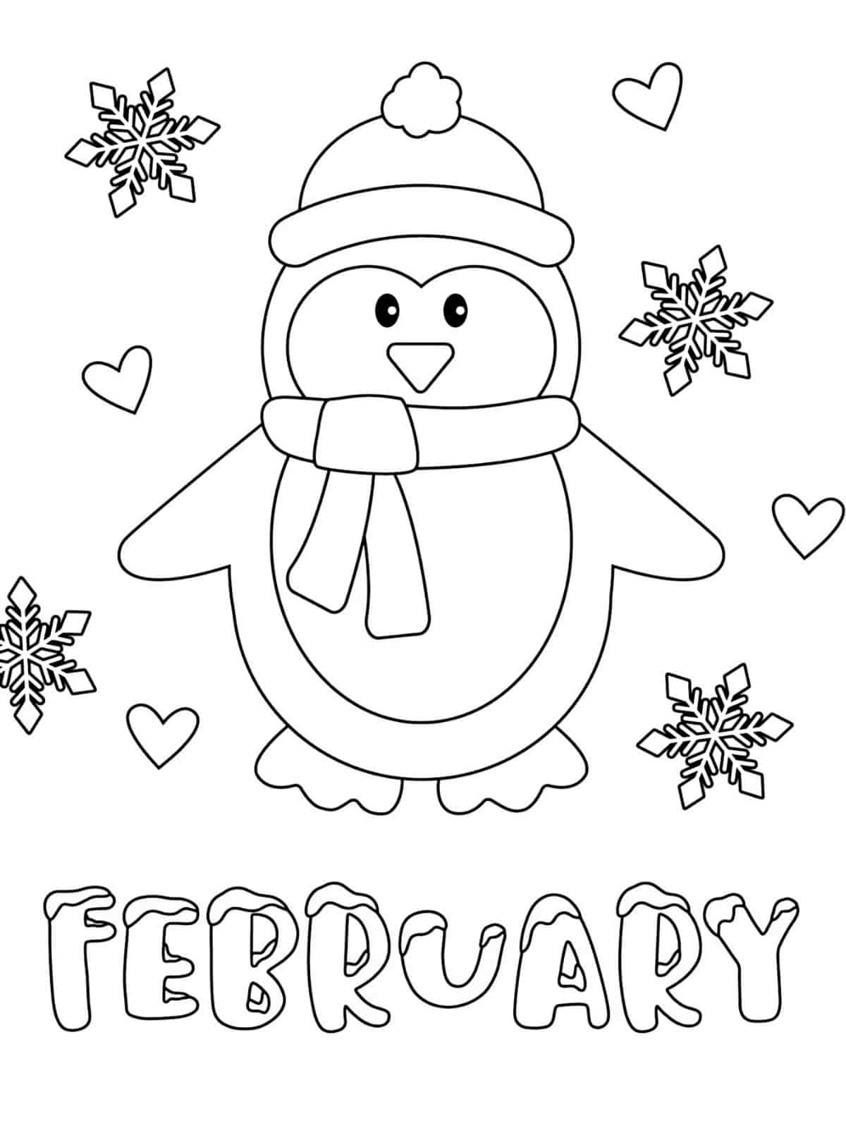 Cool February Coloring Pages For Boys