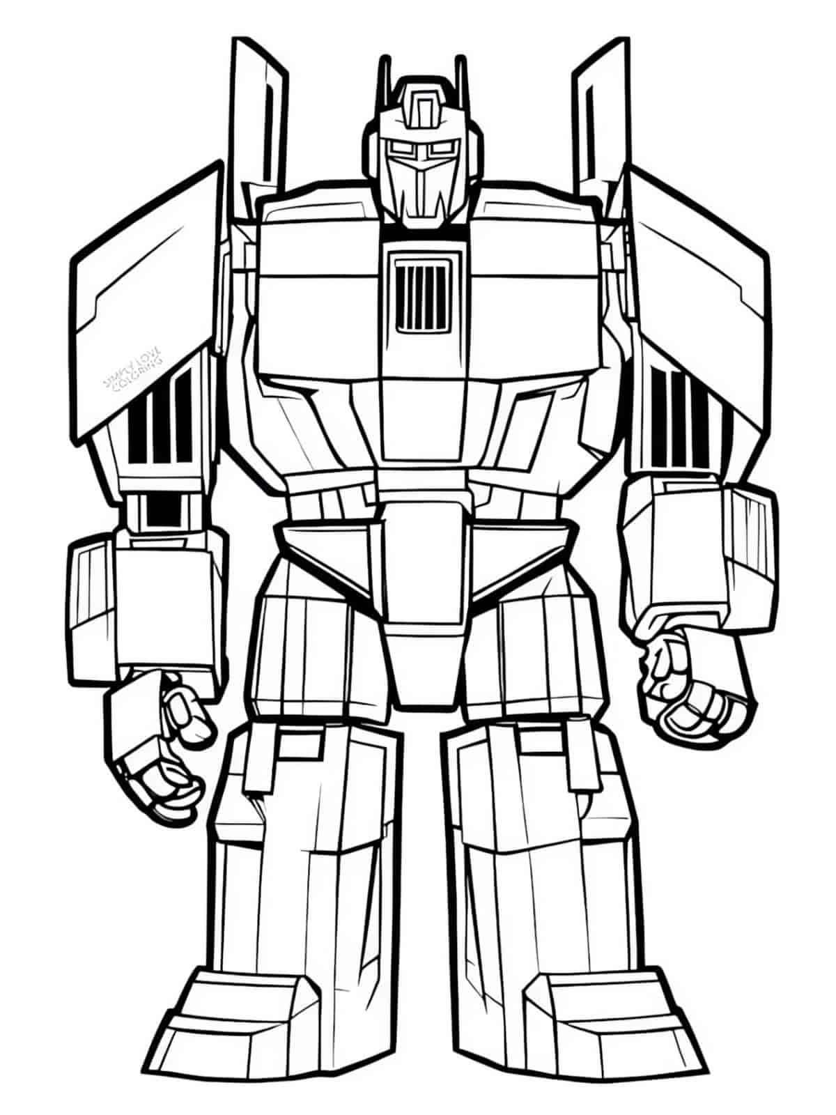 Cool Transformer Coloring Pages For Boys