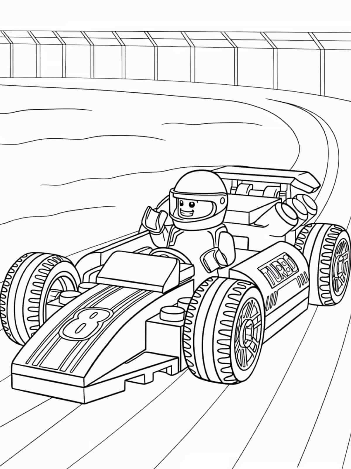 Corvette Race Car Coloring Page