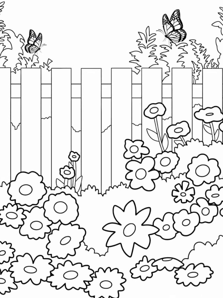 30 Free Little Corner Coloring - Cozy Home Scenes For Coloring 768x1024 