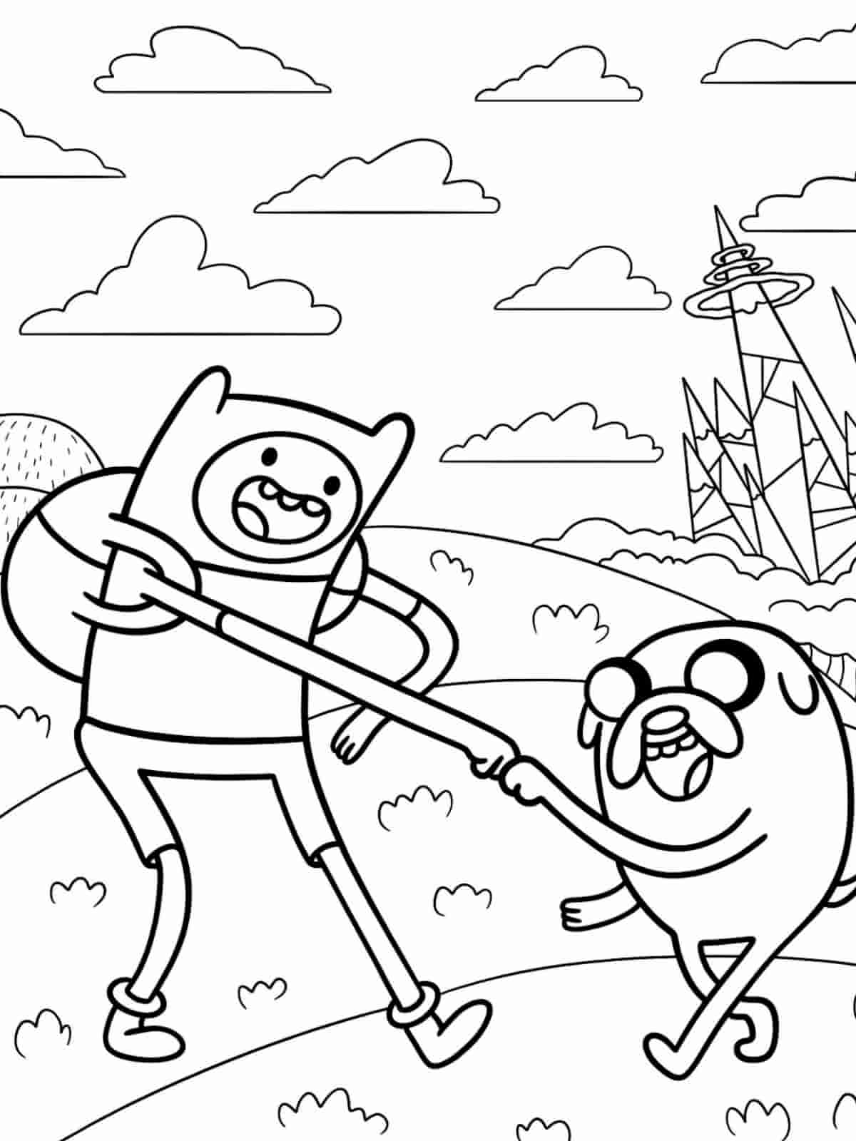 Cute Adventure Time Coloring Pages