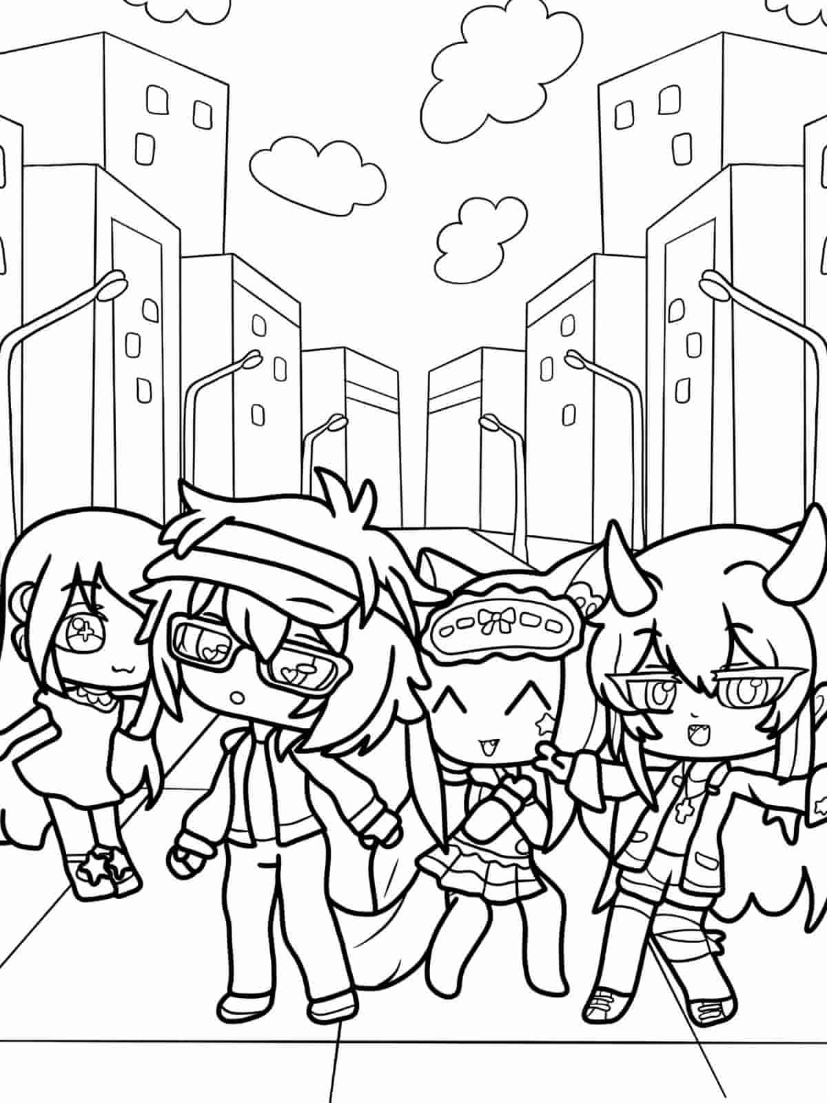 Cute Gacha Life Coloring Pages