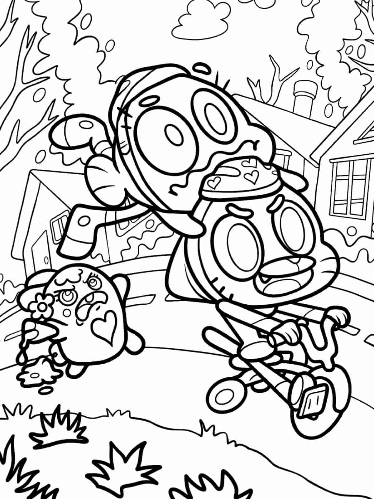 Cute Gumball Coloring Pages