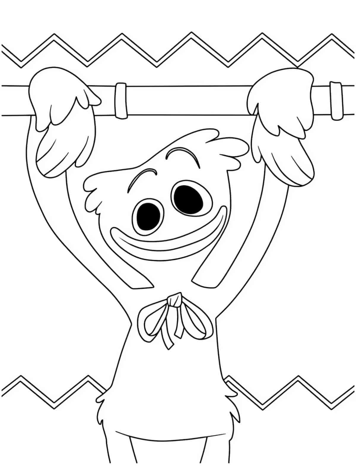 Cute Huggy Wuggy Coloring Pages