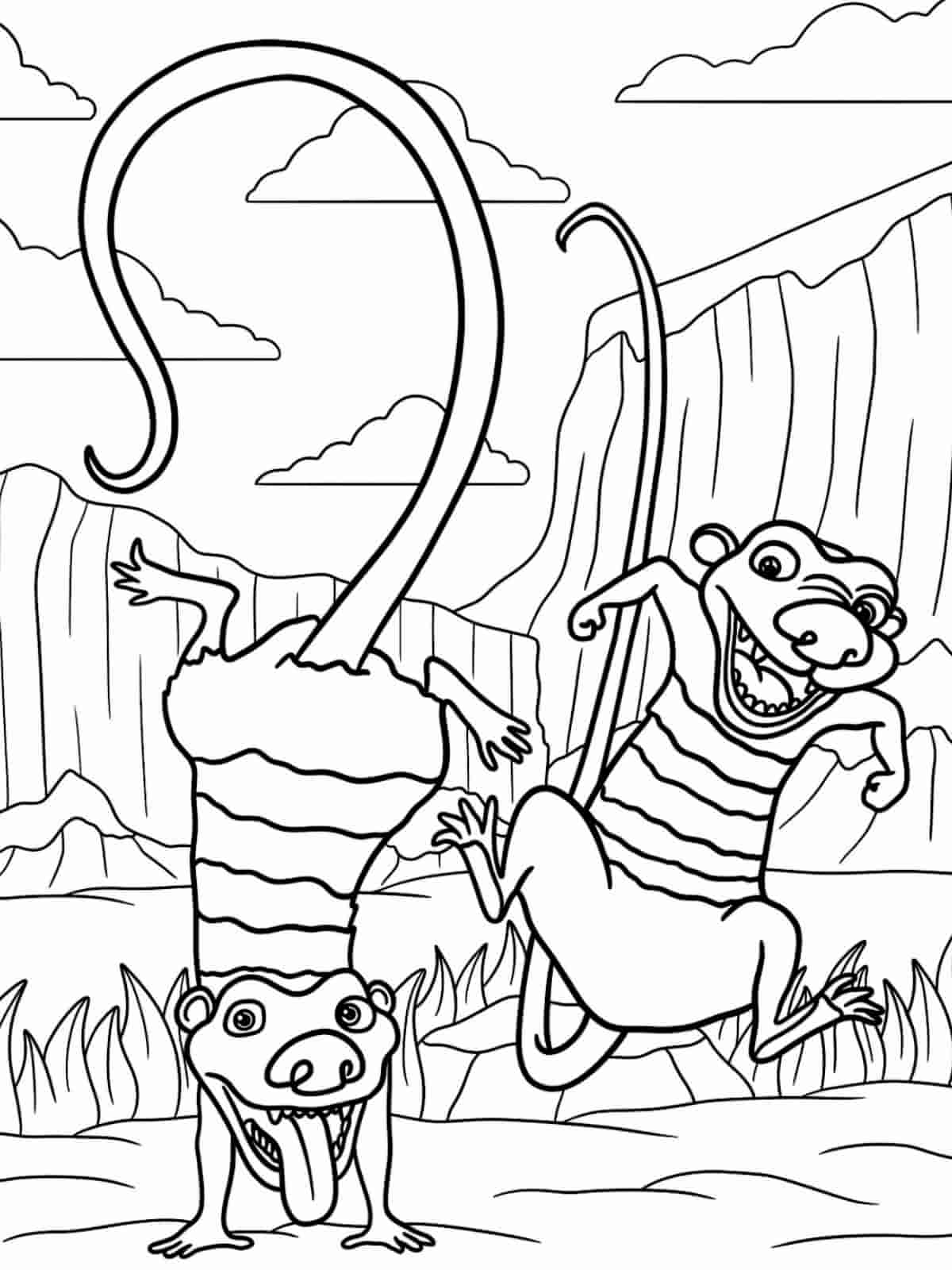 Cute Ice Age Movie Coloring Pages