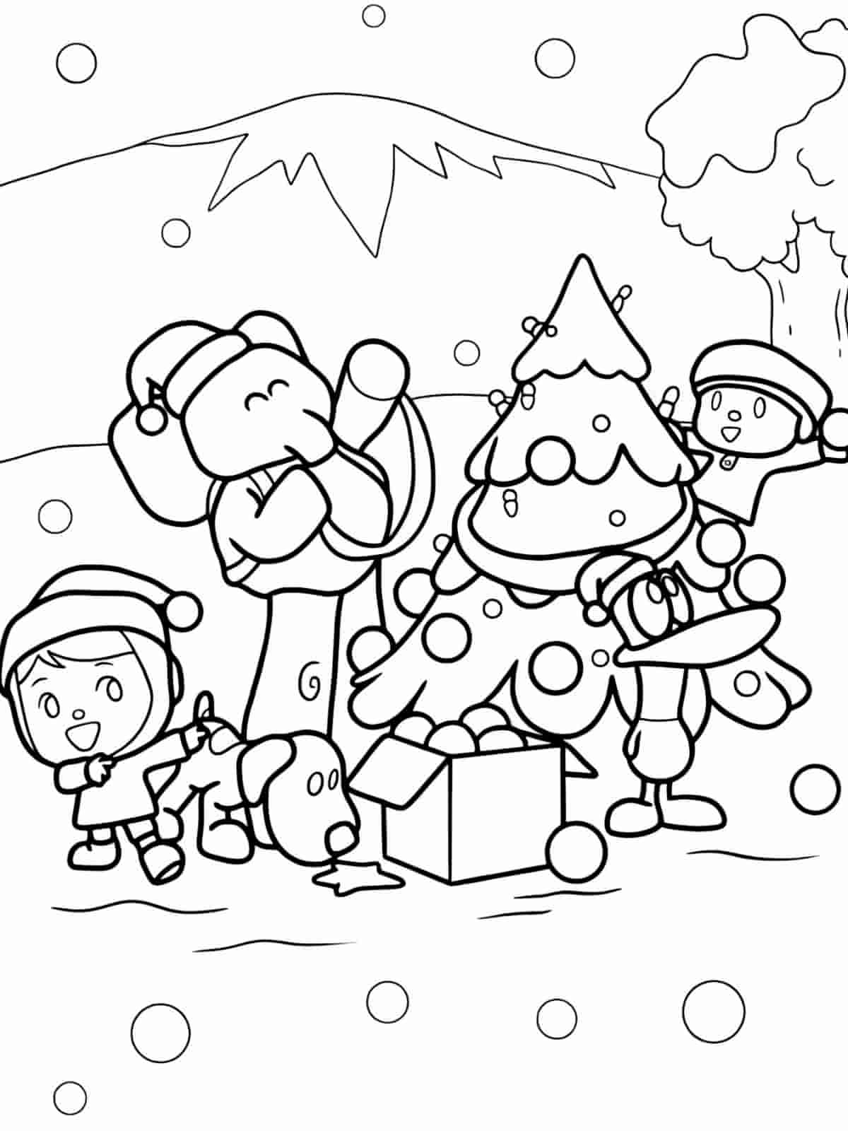 Cute Pocoyo Coloring Pages