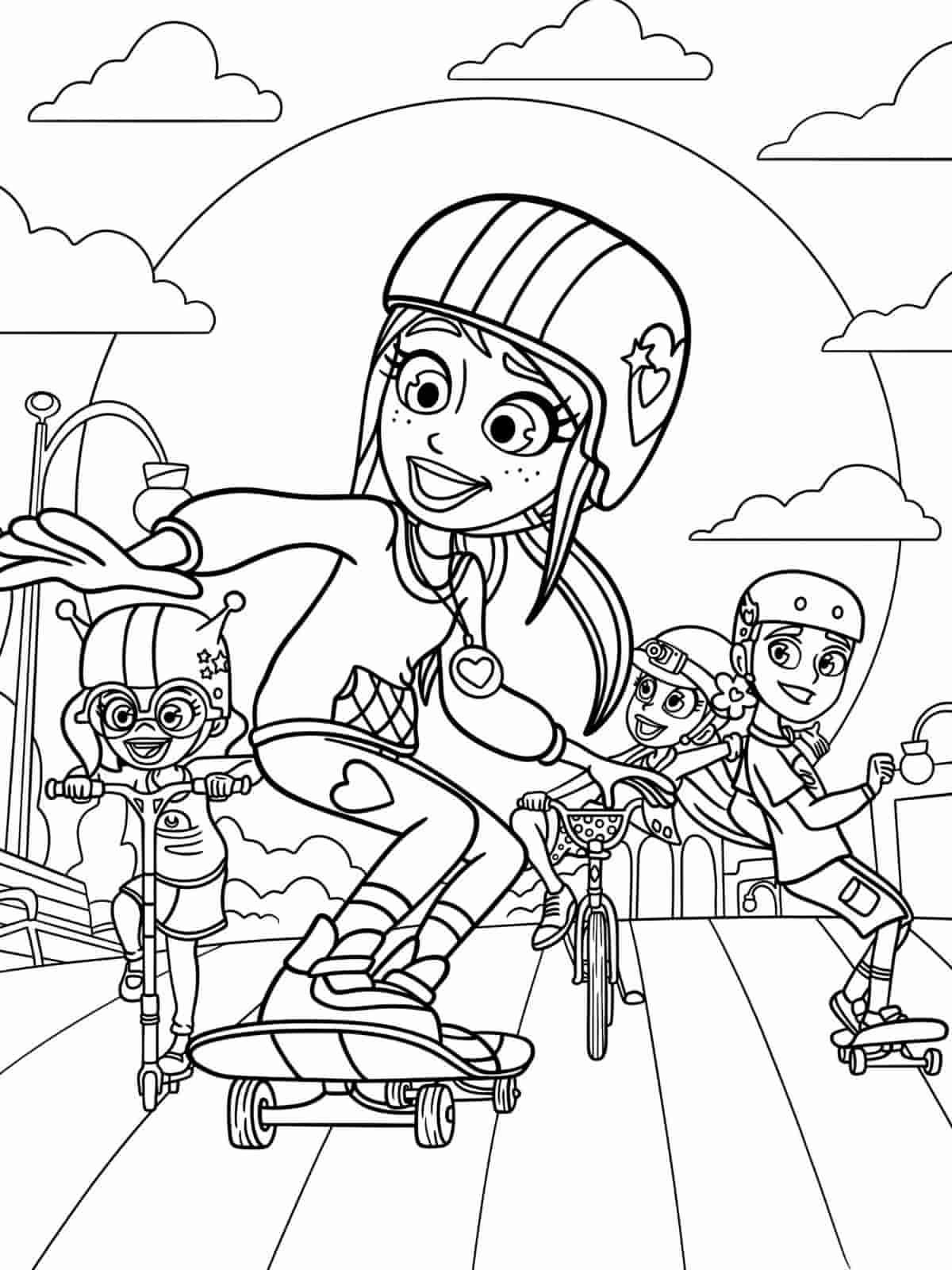 Cute Polly Pocket Coloring Pages