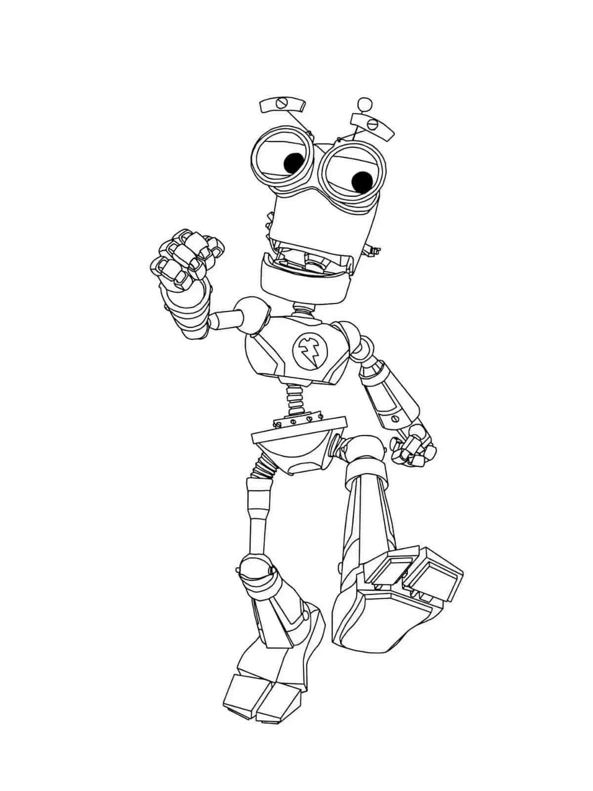 Cute Robot Coloring Pages For Girls