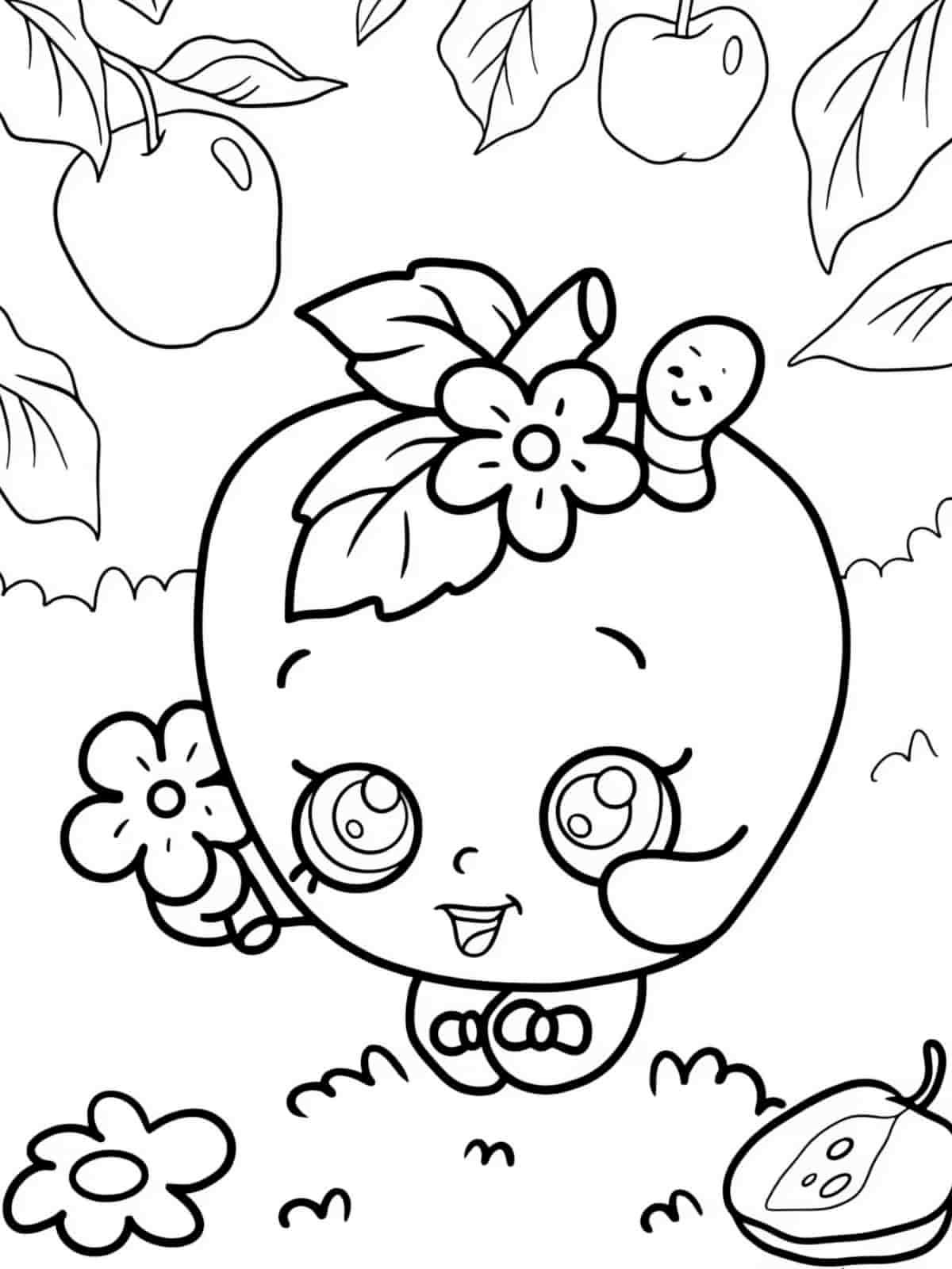 Cute Shopkins Coloring Pages For Kids