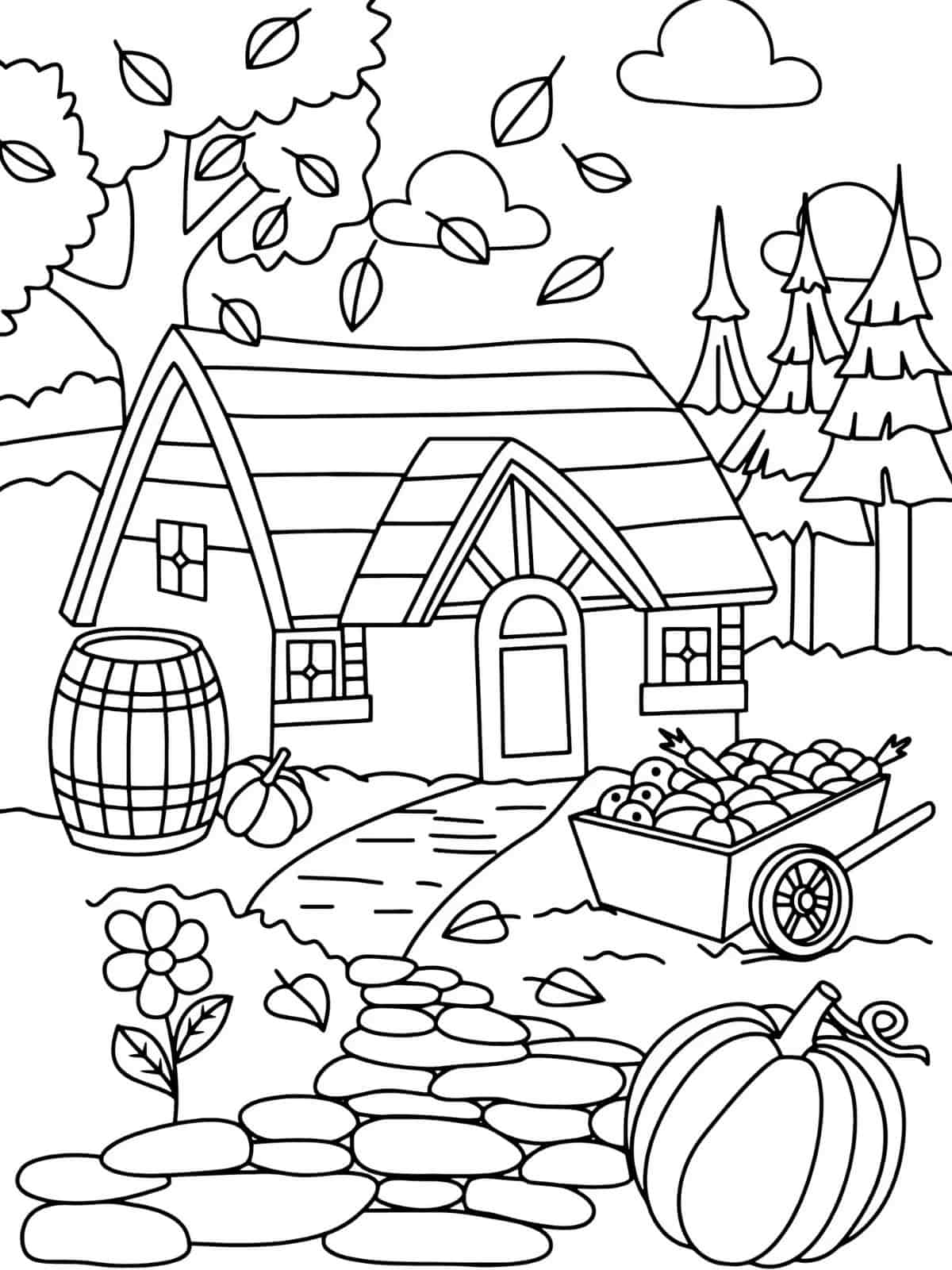 Cute Thanksgiving Gratitude Coloring Pages For Kids