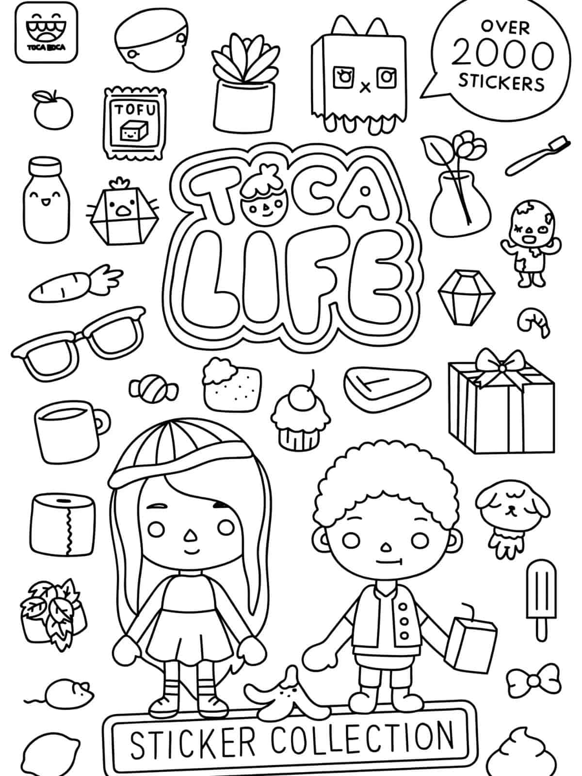 Cute Toca Boca Life Coloring Pages