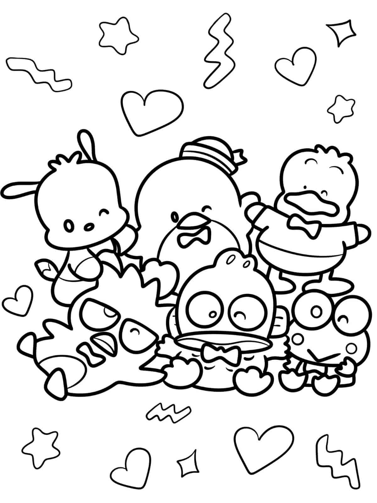 Cute Tuxedo Sam Coloring Pages